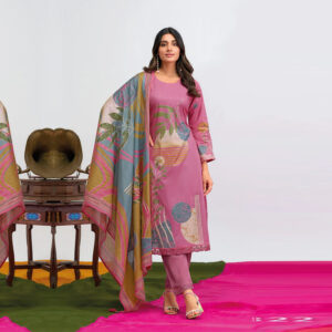 Summer Bloom Lawn Cotton Digital Print Embroidery Salwar Kameez
